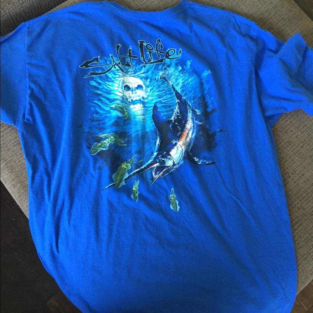 Blue salt life shirt